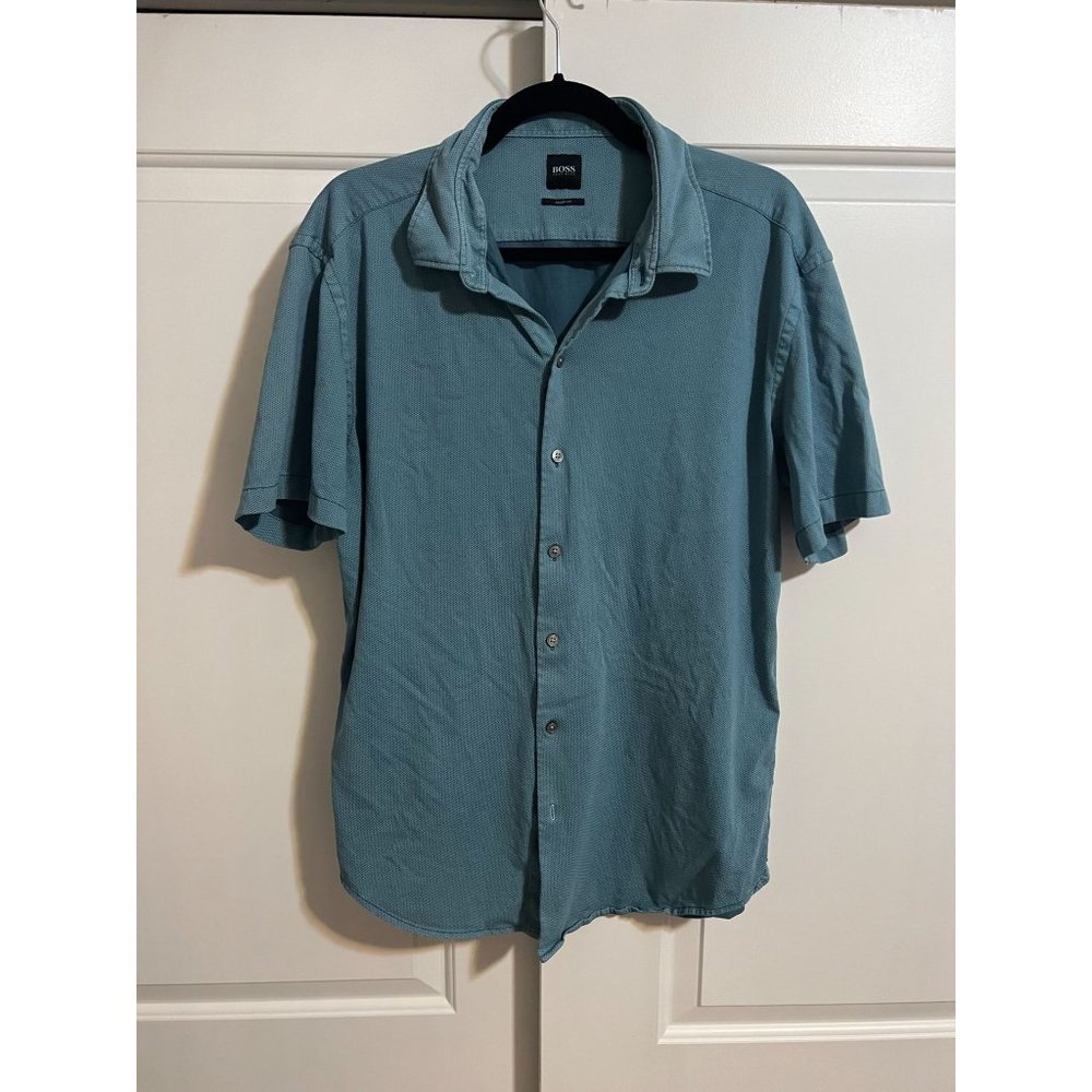 Hugo Boss Short Sleeve Button Up Shirt‎ - Size XL